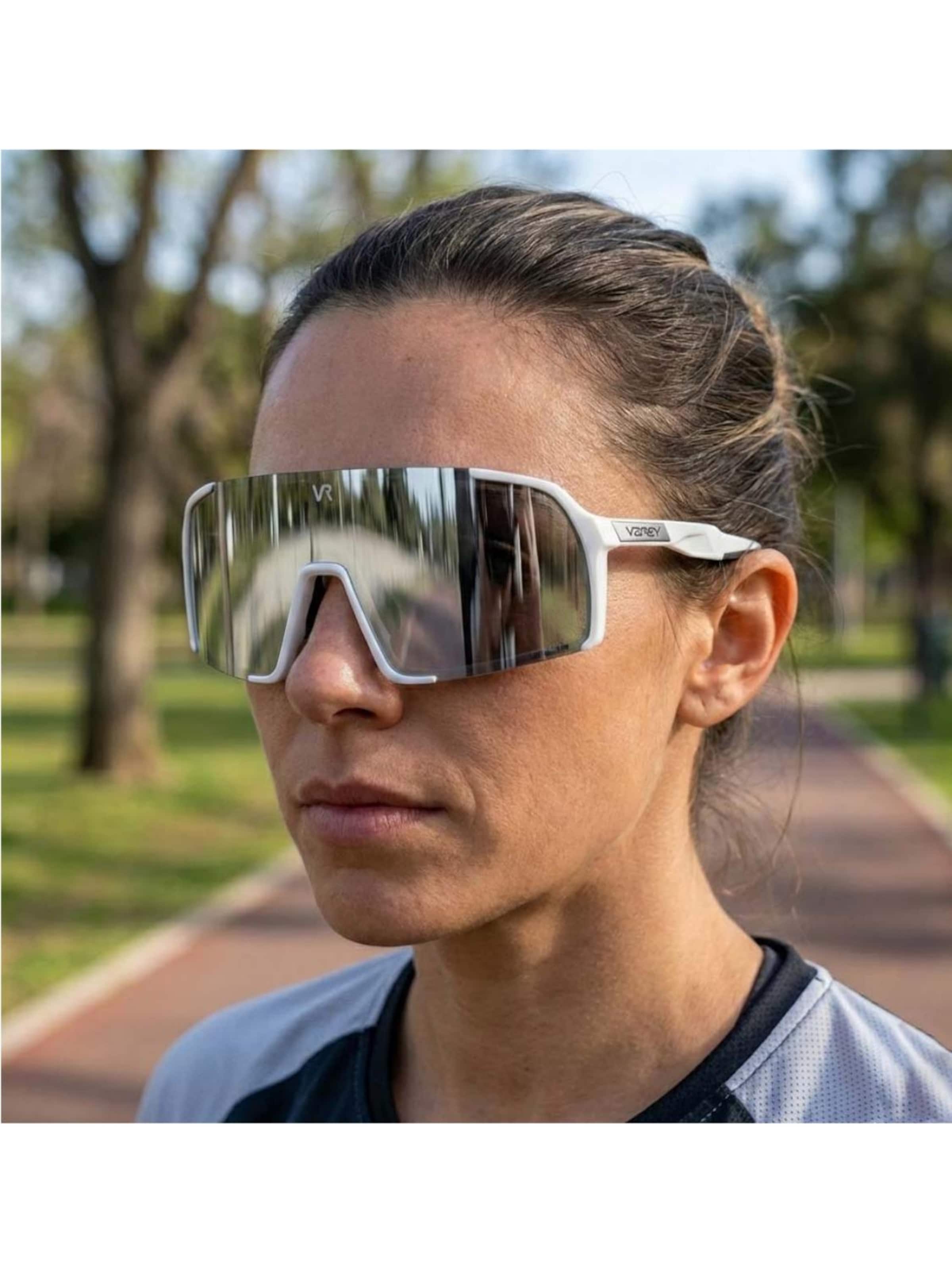 VEYREY Sports sunglasses 'Aeroblade' in White