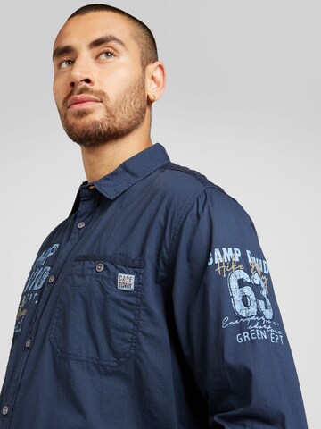CAMP DAVID Regular fit Button Up Shirt in Blue