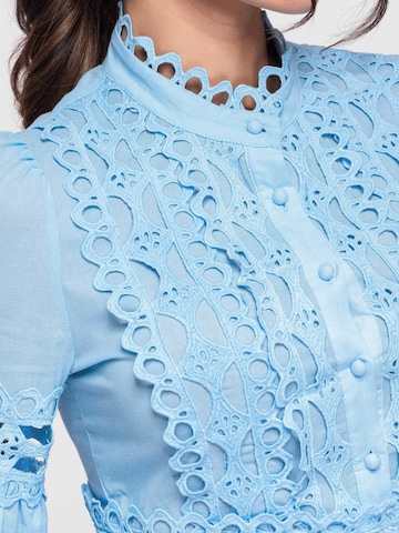 Ombre Bluse‌‌‌ in Blau