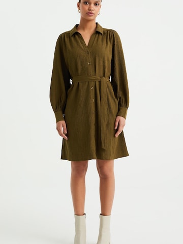 WE Fashion - Vestido camisero en verde