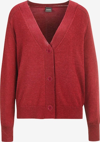 MADELEINE Gebreid vest in Rood: voorkant