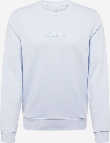 GUESS Sweatshirt in Blauw: voorkant