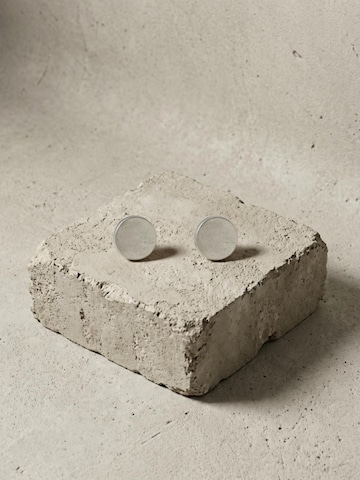DNSK Copenhagen Øreringe 'TYRA Waterproof Silver Stainless Steel Post Earrings – Sanded Finish' i sølv