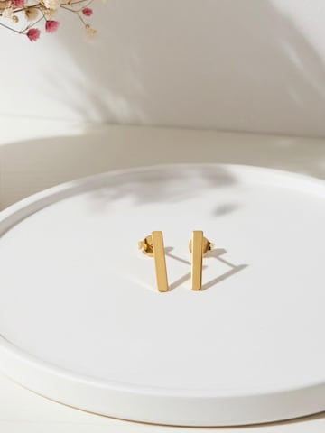 Kamiko - Pendientes 'BAR' en oro