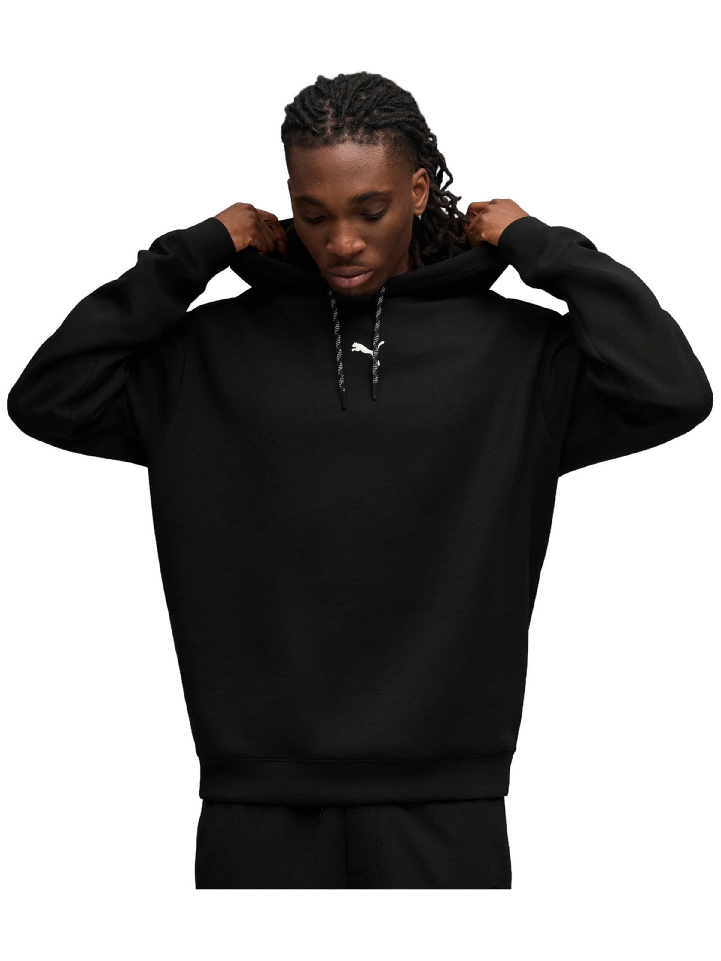 PUMA Sweatvest 'Puma M Cloudspun Hoodie' in Zwart