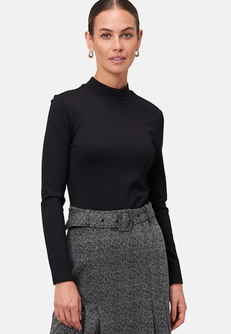 zero Minikleid 2 in 1 Optik Fischgrätenmuster in Schwarz: Vorderseite