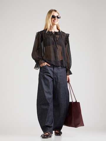 VERO MODA Bluzka 'VMPETRA' w kolorze czarny