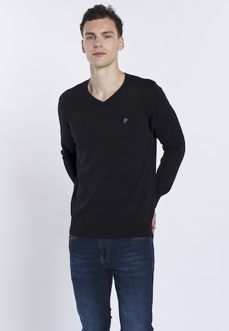 DENIM CULTURE Sweter ' TITO ' w kolorze czarny