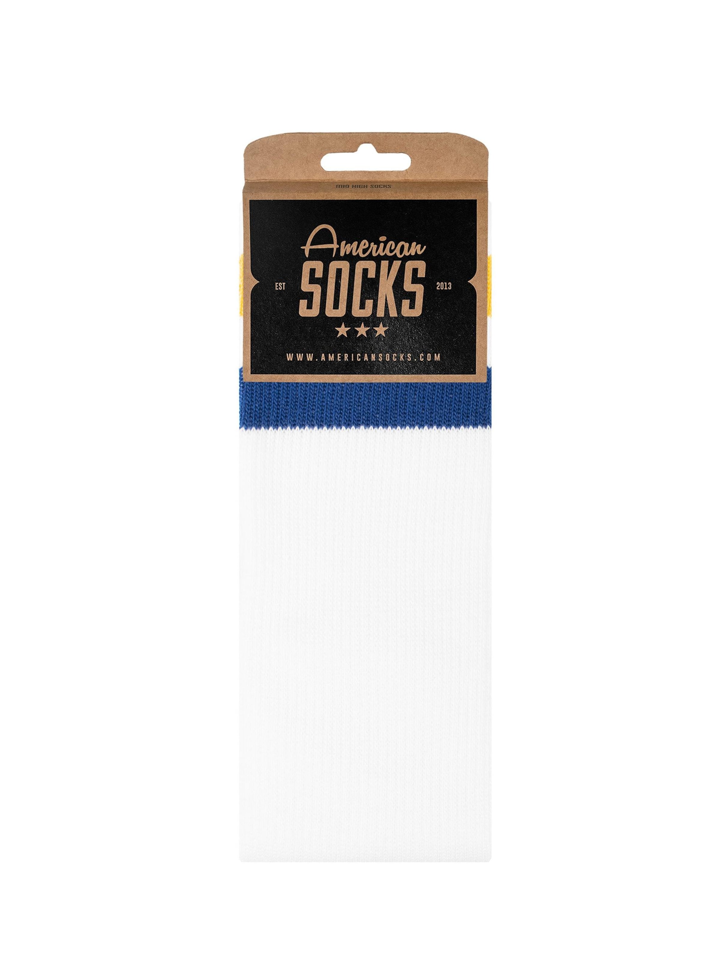 American Socks - Calcetines 'Faint - Mid High' en blanco