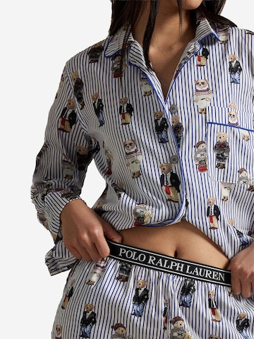 Polo Ralph Lauren Pyjama 'Iconic Bear' in Blauw