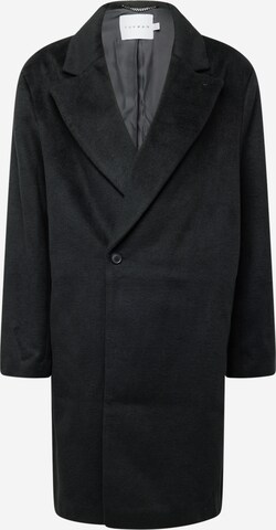 TOPMAN Between-Seasons Coat in Black: front