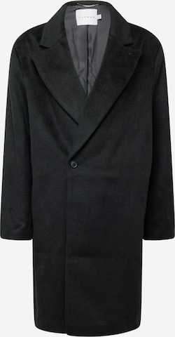 TOPMAN Ανοιξιάτικο και φθινοπωρινό παλτό σε μαύρο: μπροστά