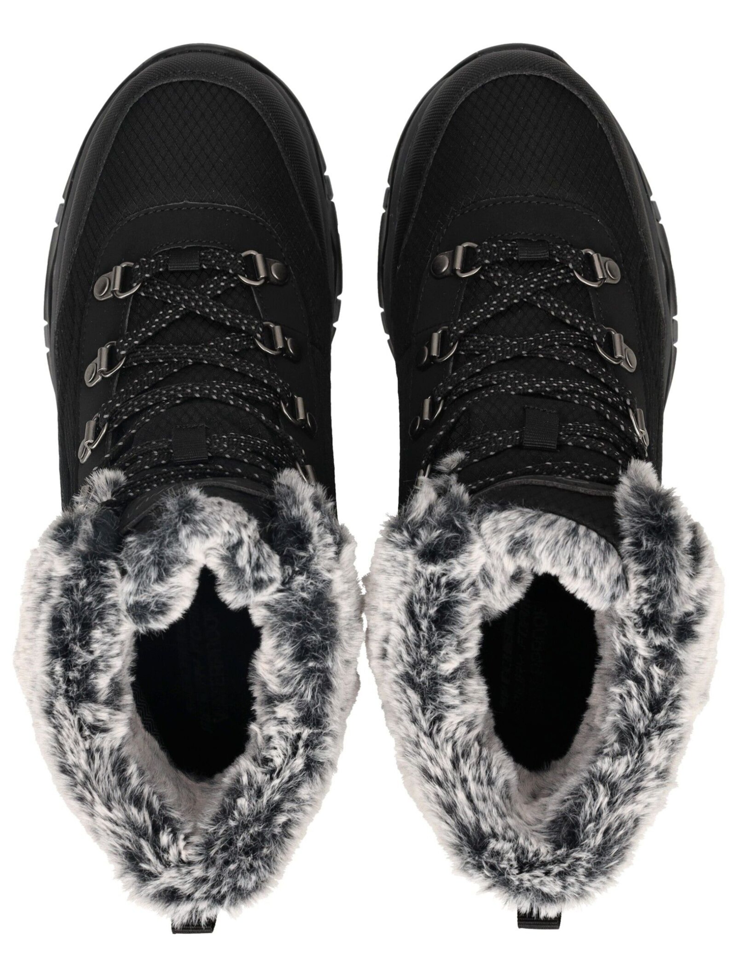 SKECHERS Lace-Up Ankle Boots in Black