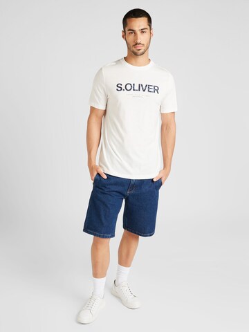 T-Shirt s.Oliver en blanc