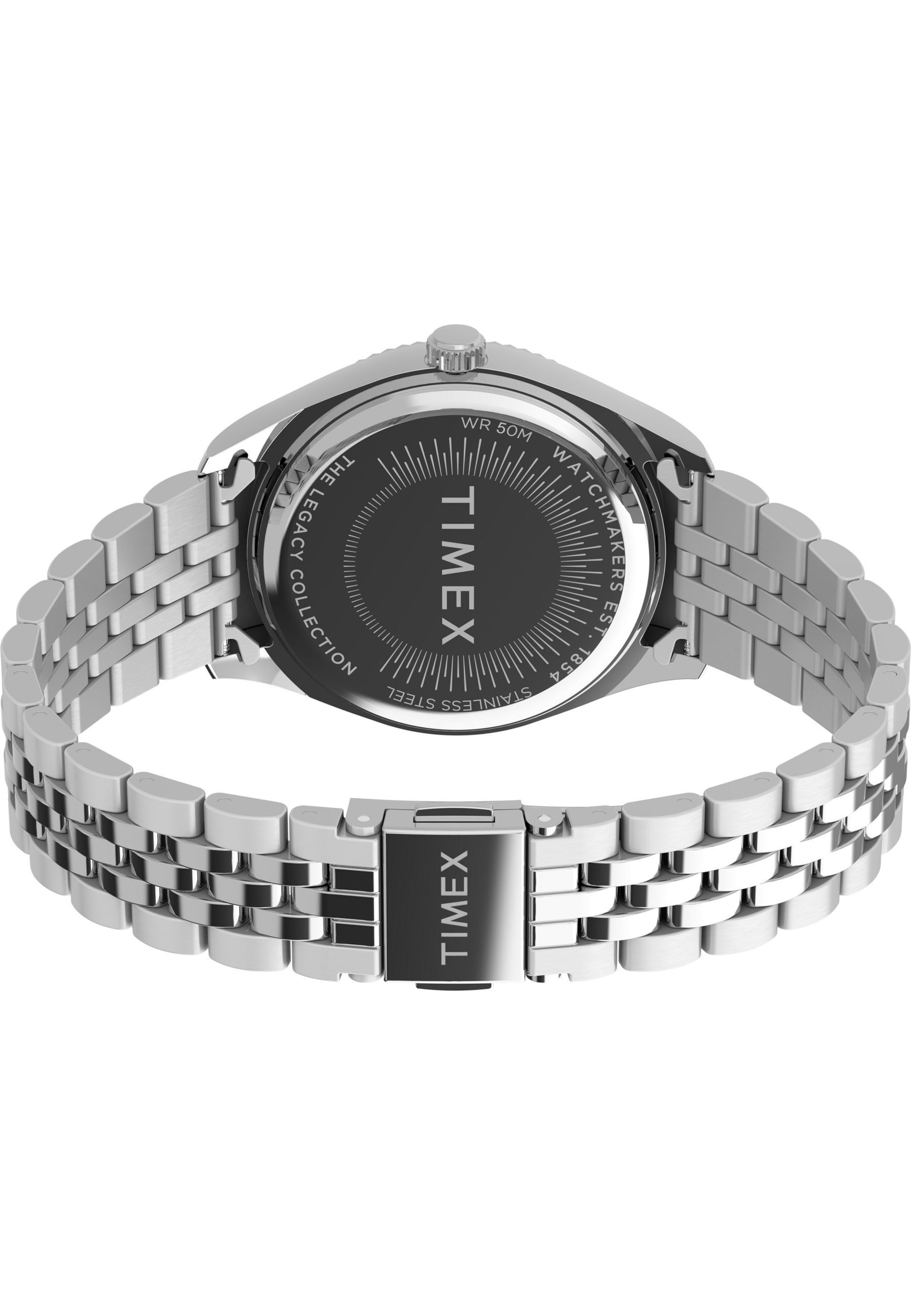 Montre à affichage analogique TIMEX en argent