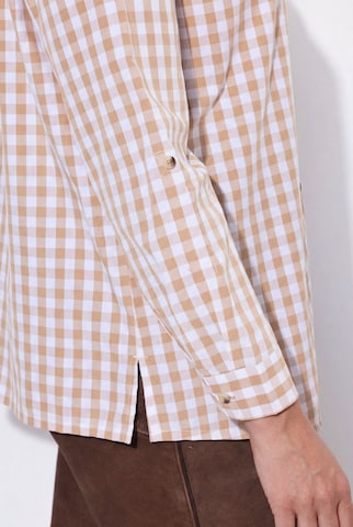 Ulla Popken Klederdracht blouse in Beige