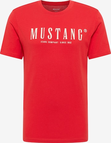 MUSTANG T-Shirt 'Austin' in Rot: Vorderseite