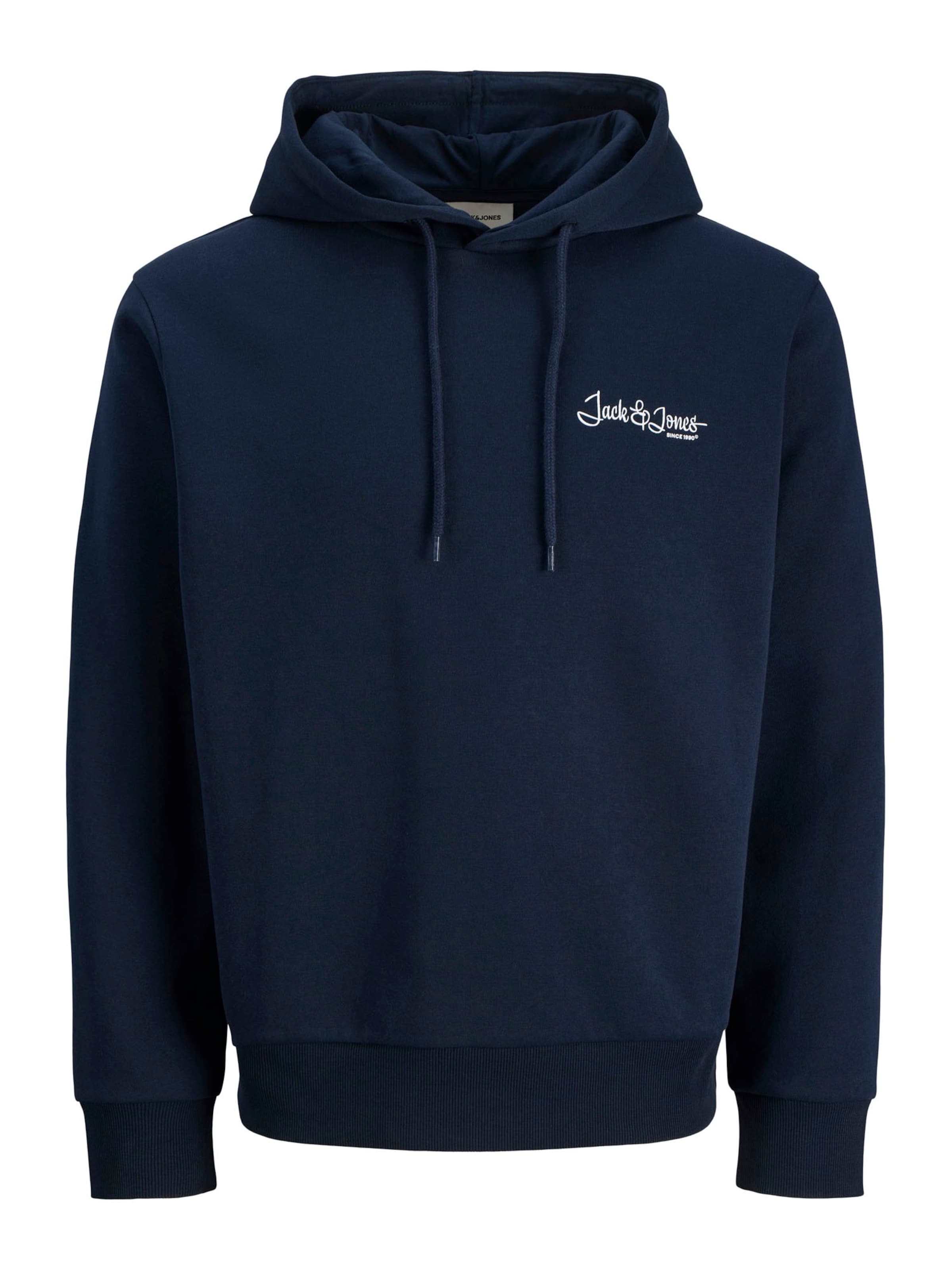 JACK & JONES Sweat-shirt 'JWHYUKI' en L en bleu foncé, Vue avec produit