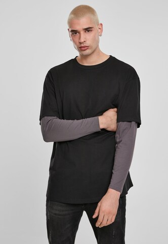 Urban Classics Regular fit Shirt in Zwart