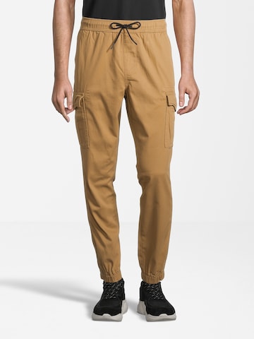 AÉROPOSTALE Tapered Cargo trousers in Beige: front