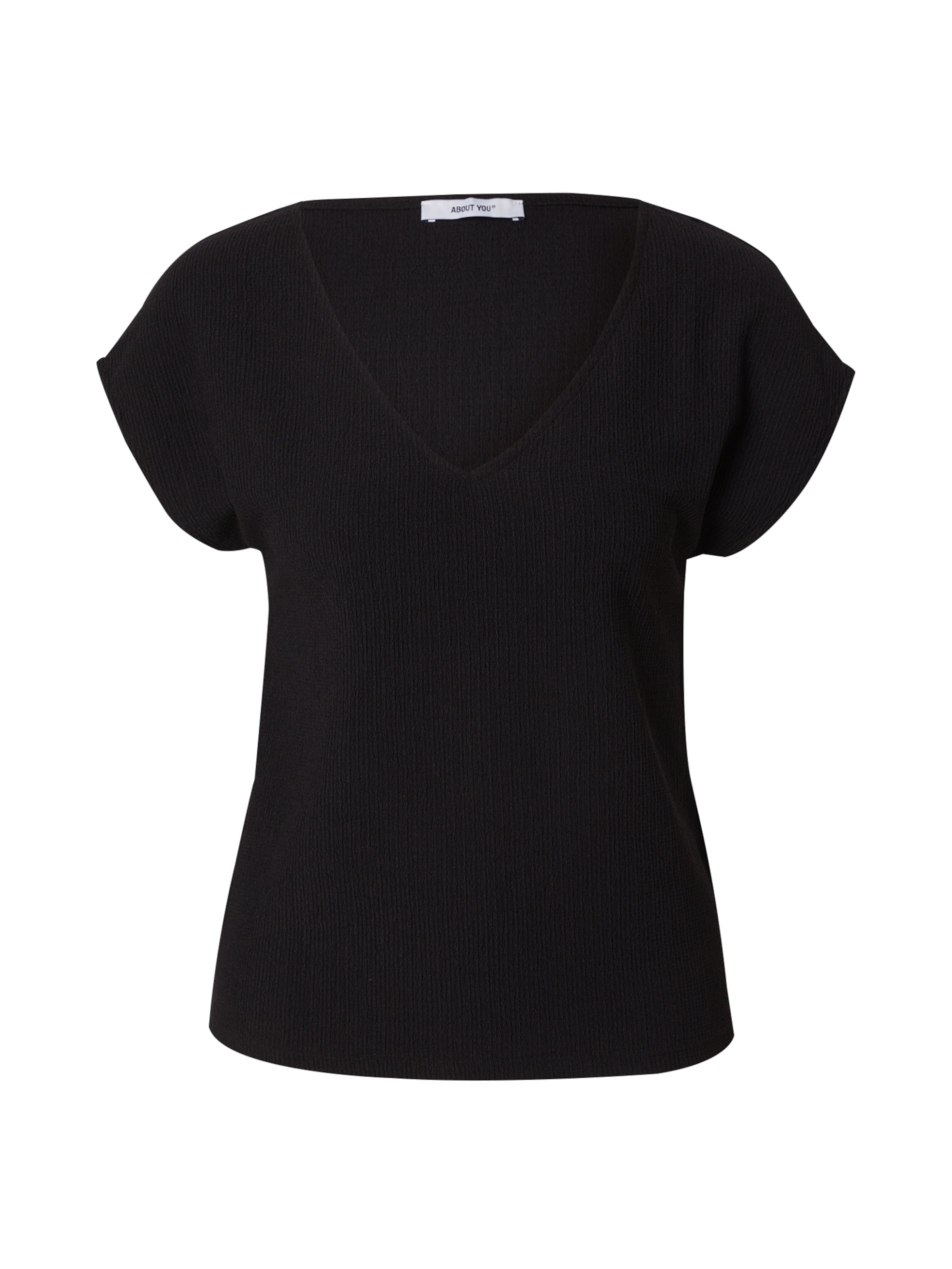 ABOUT YOU Μπλουζάκι 'Elia' σε μαύρο: μπροστά