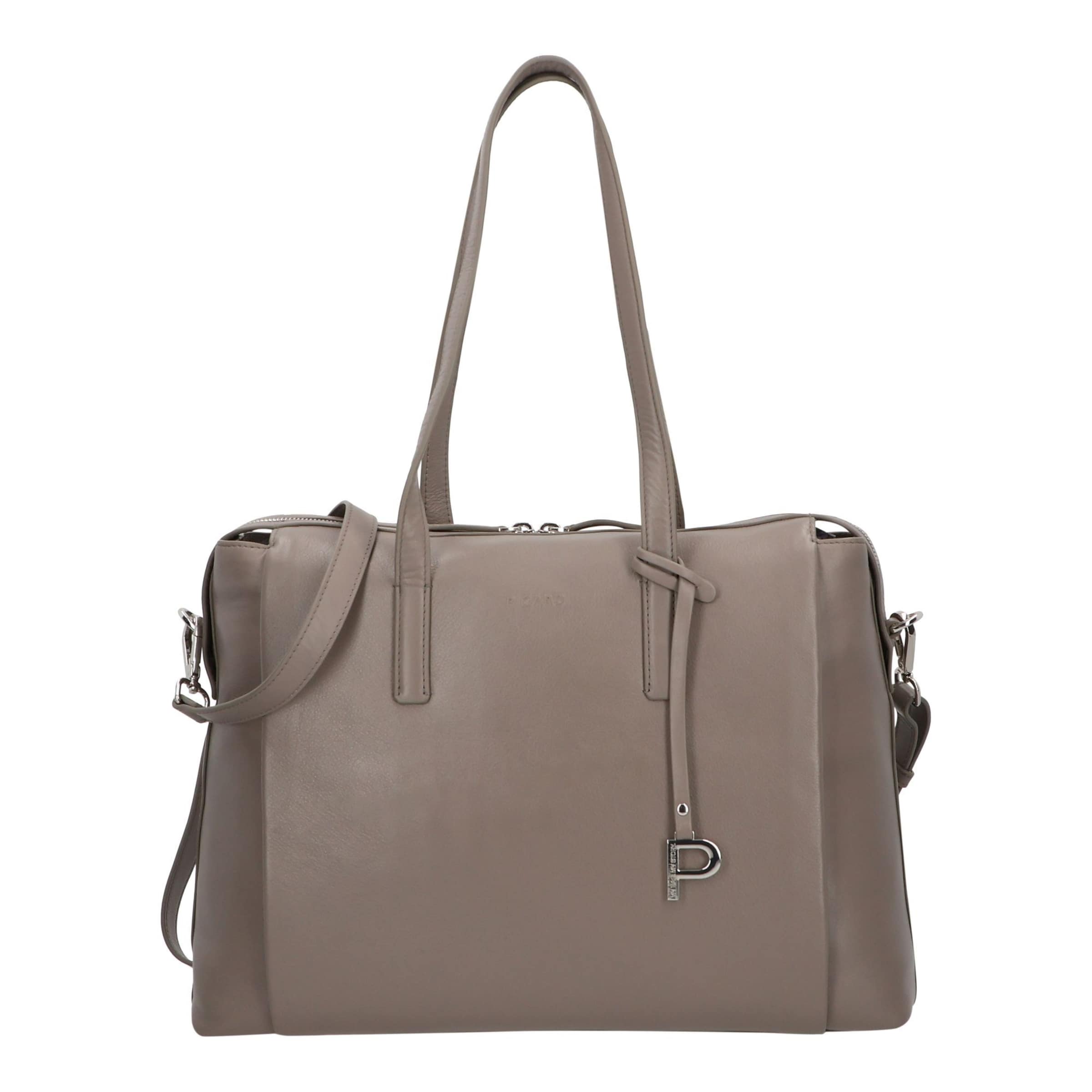 Picard Aktentasche 'Bali' in Grau: Vorderseite