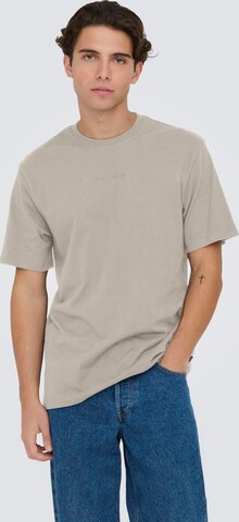 Only & Sons - Camiseta 'LEVI' en gris: frente