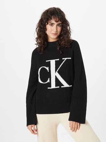 Calvin Klein Jeans Sweater in Black: front