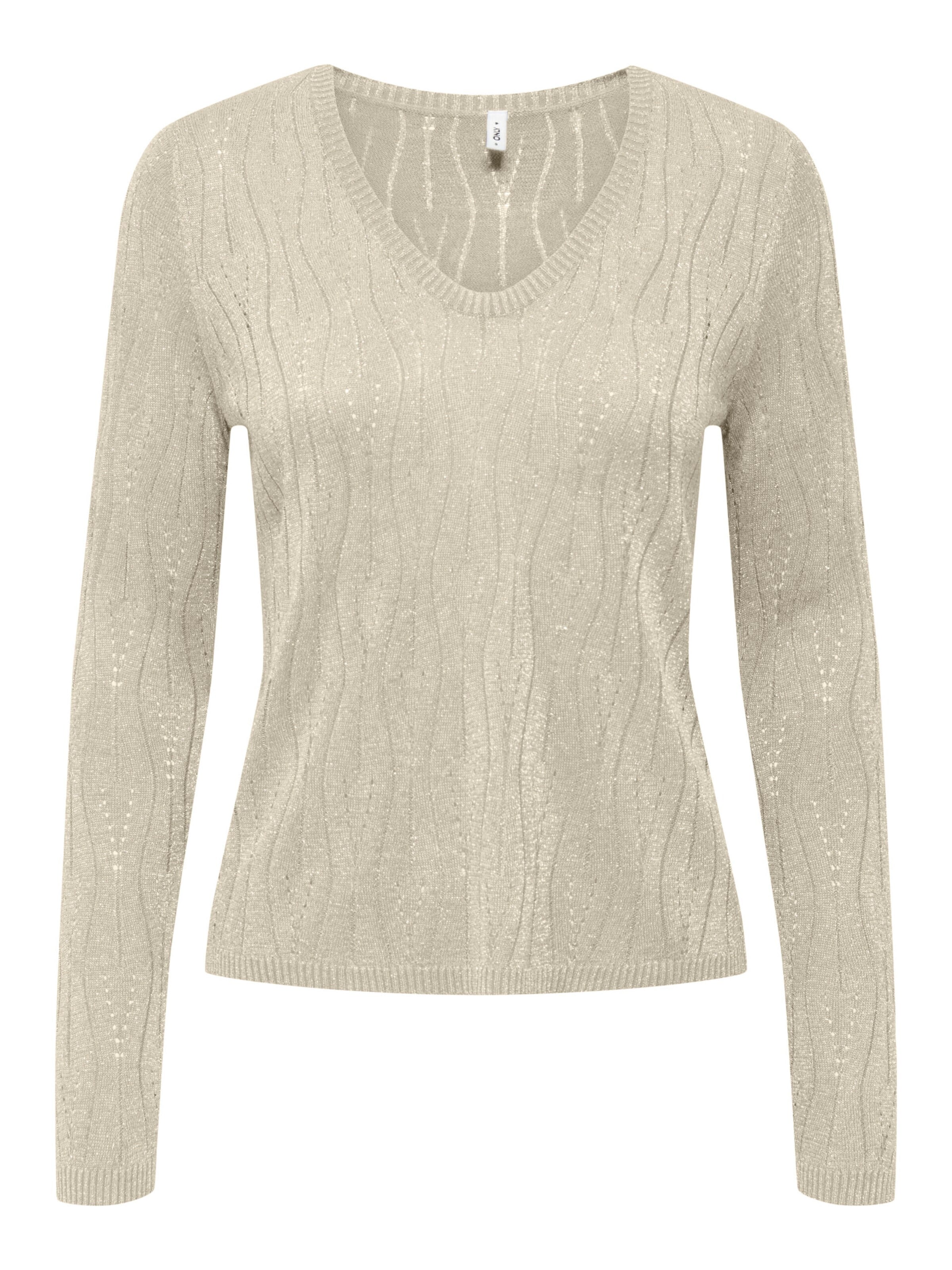 ONLY Trui in L in de kleur Beige, Productweergave
