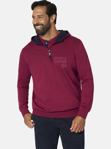 Jan Vanderstorm Sweatshirt 'Korbenkt' in Red: front