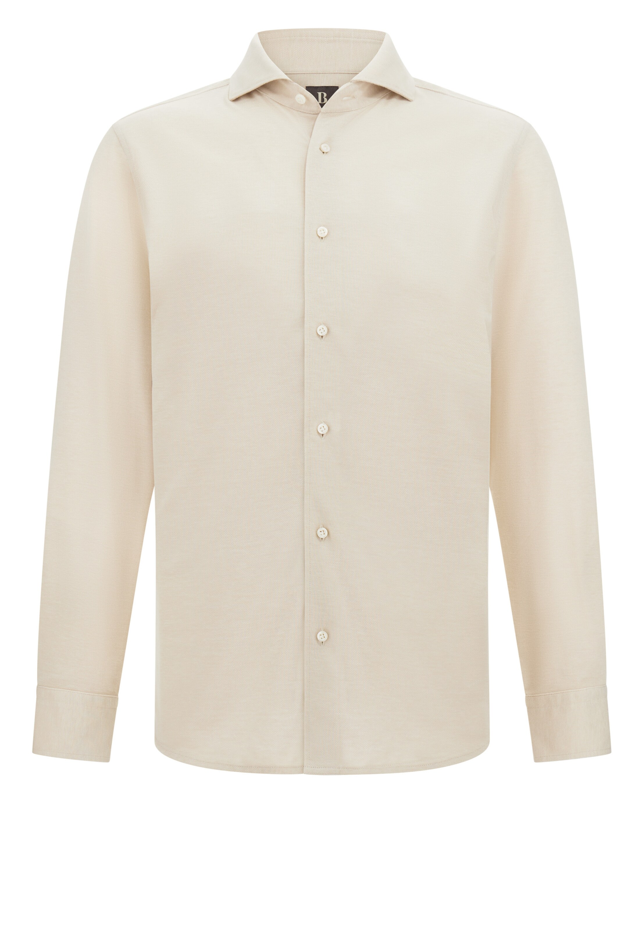 Coupe regular Chemise Boggi Milano en beige : devant