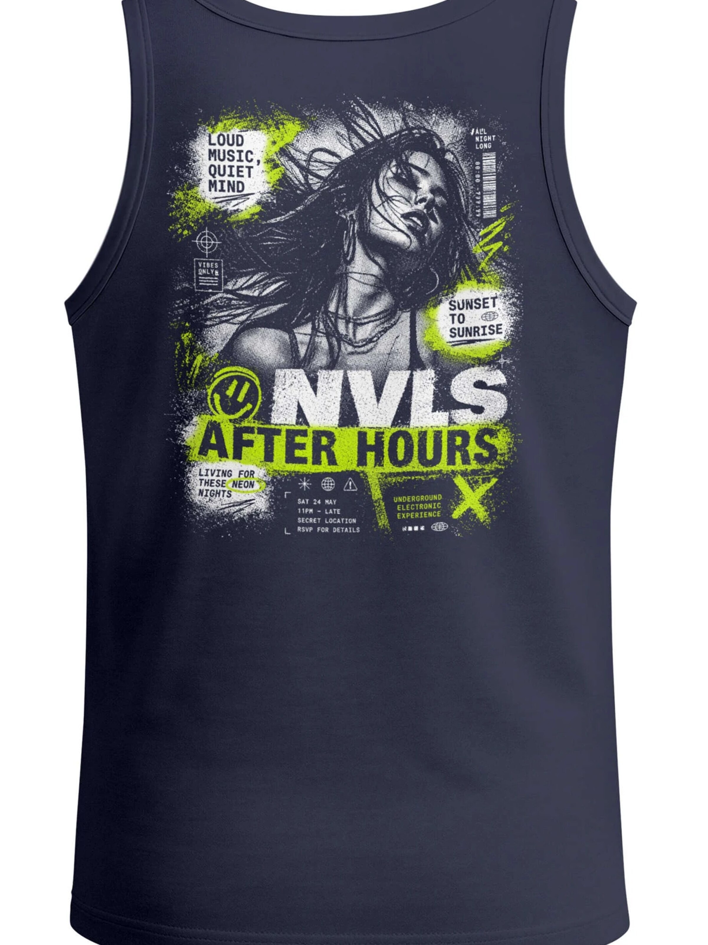 Neverless Shirt 'NVLS After Hours' in Blue: front