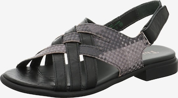 Sandales à lanières THINK! en noir : devant