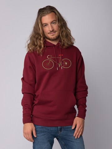 Sweat-shirt 'Fahrrad' Watapparel en rouge : devant