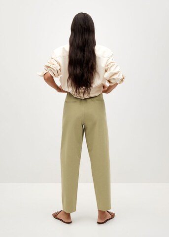 Loosefit Pantalon à pince 'Mint' MANGO en beige