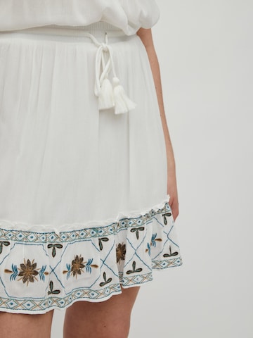 VILA Skirt 'Nette' in White