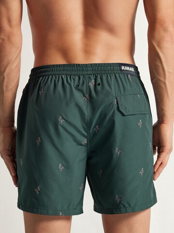 IUMAN Intimissimi Swim Trunks in Green
