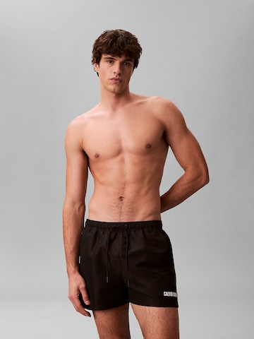 Calvin Klein Swimwear Regular Swimming shorts in Black: front