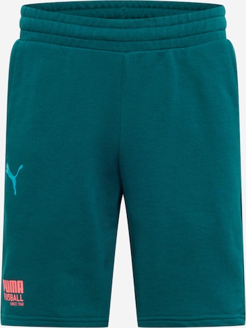 PUMA Regular Urheiluhousut värissä vihreä: etupuoli