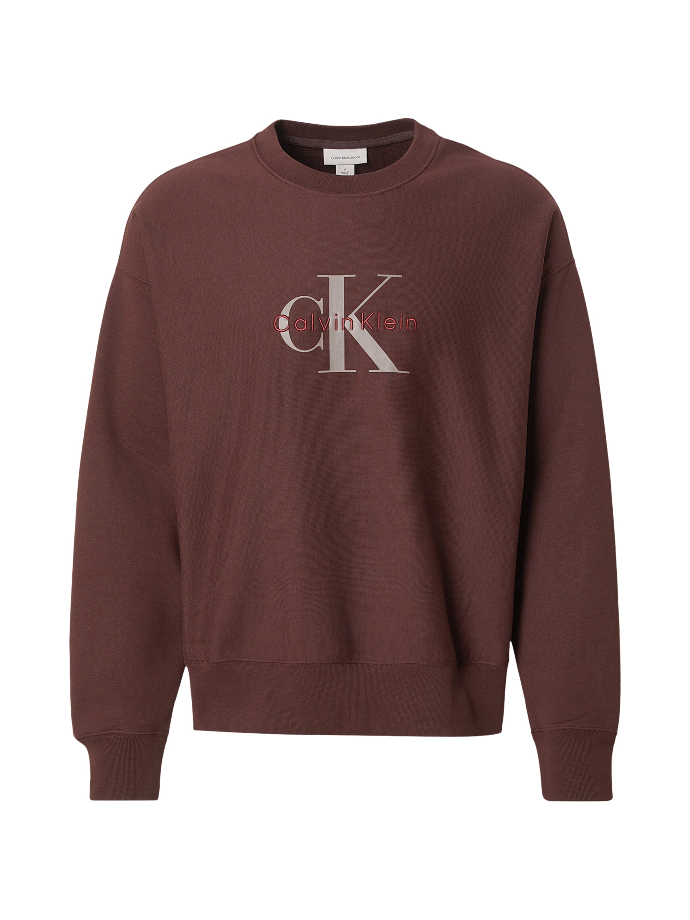Calvin Klein Jeans Sweatshirt 'PREMIUM' in Brown: front
