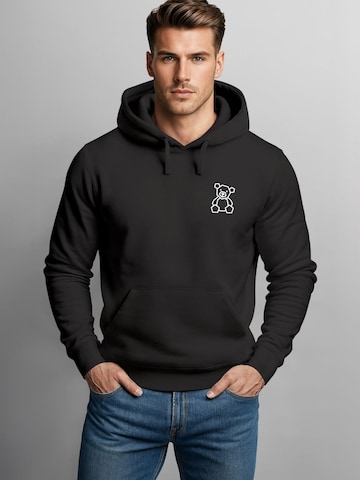 Neverless Sweatshirt 'Teddy Polygon' in Black