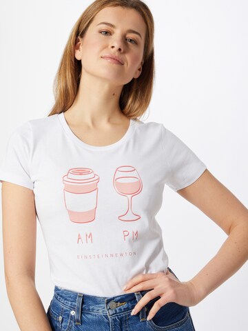 T-shirt 'AM PM' EINSTEIN & NEWTON en blanc