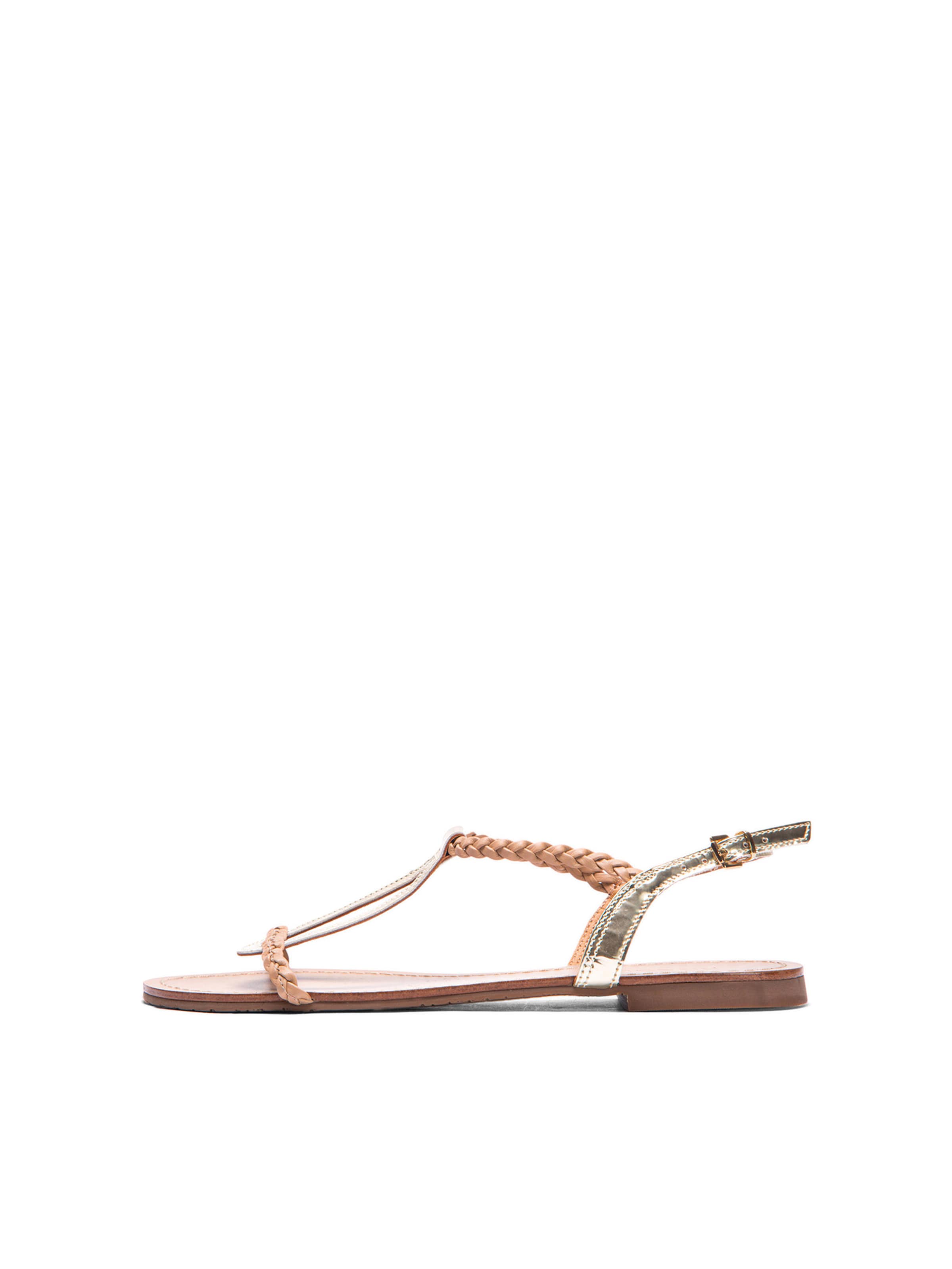 Kazar Strap Sandals in Gold: front