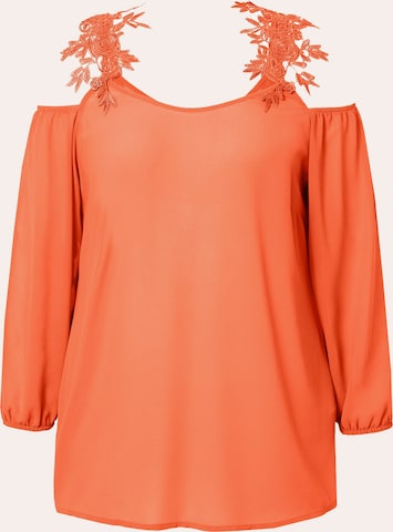 MIAMODA Blouse in Orange: front