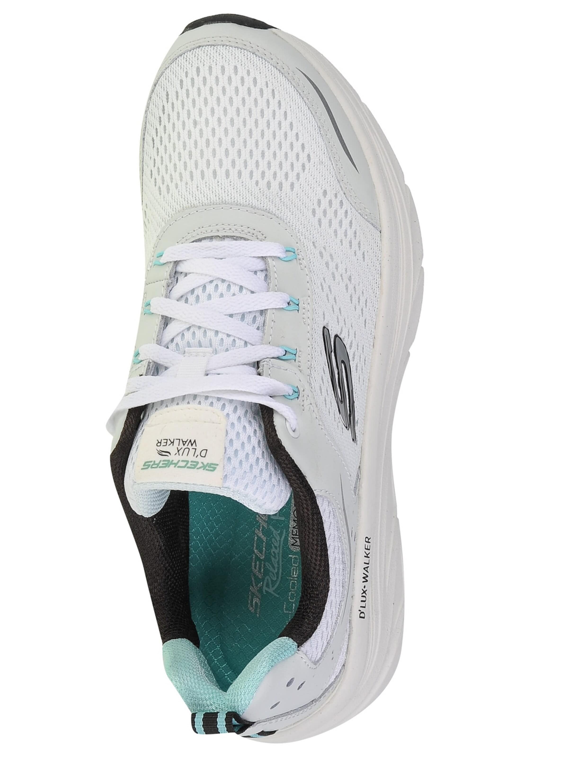 Baskets basses 'Skechers Relaxed Fit: D'Lux Walker - Infinite Motion' SKECHERS en blanc