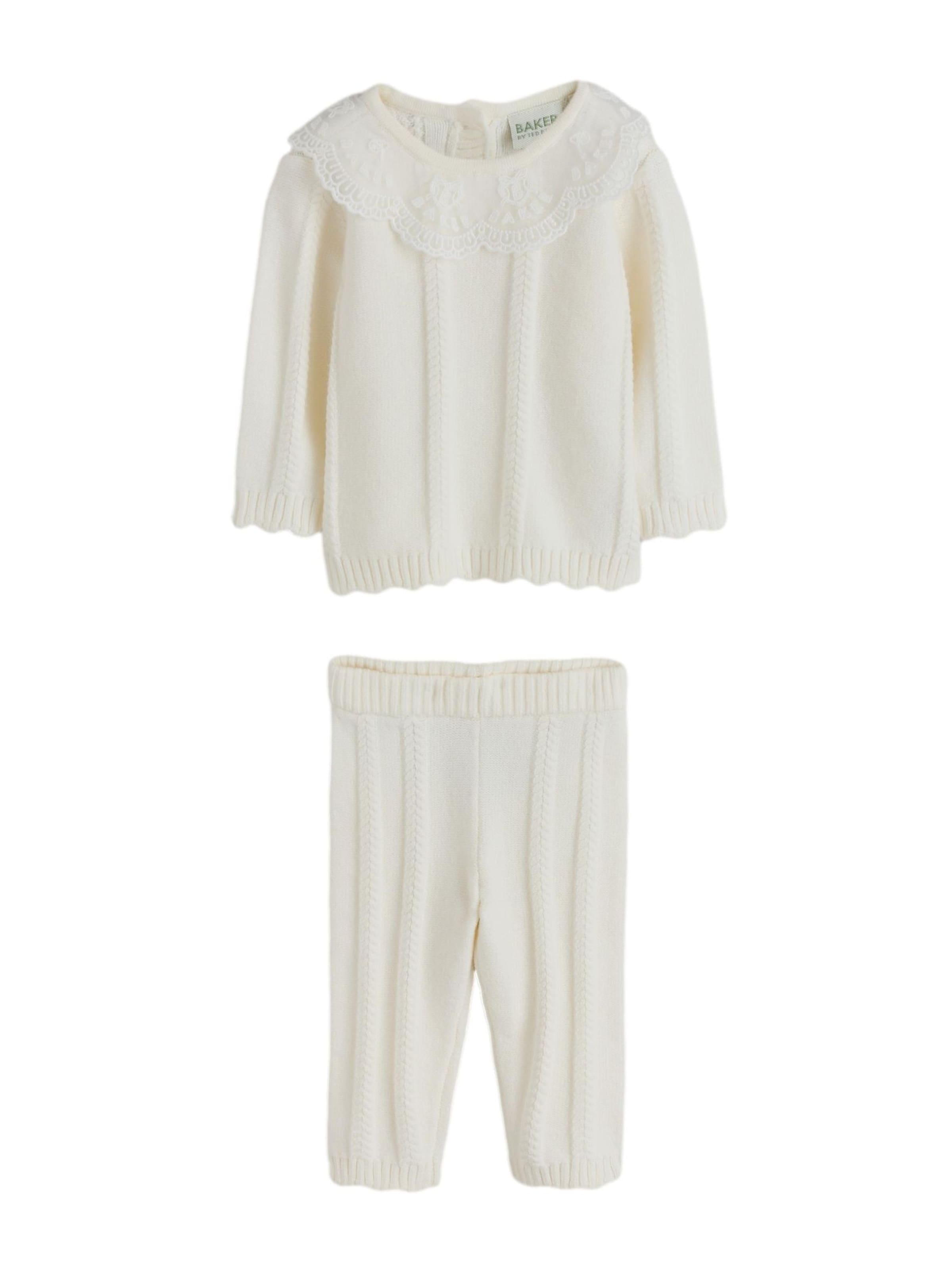 Baker by Ted Baker - Conjunto en beige: frente