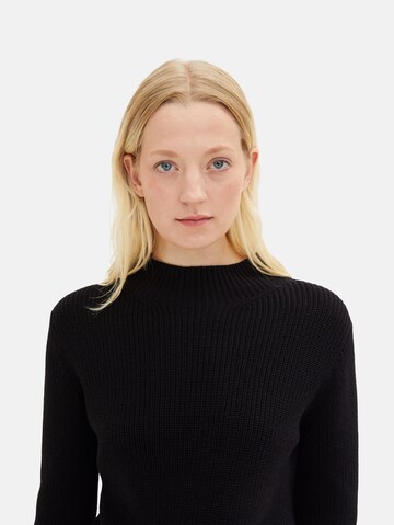 TOM TAILOR Sweater in Black