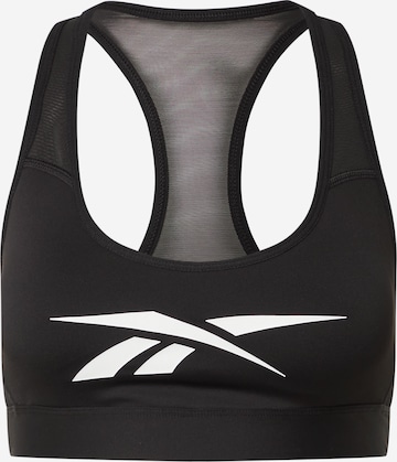 Reebok Bustier Sport-BH in Schwarz: predná strana