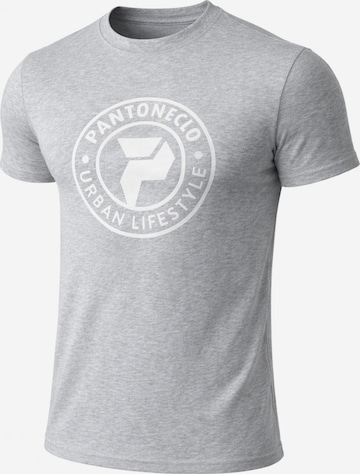 PANTONECLO - Camiseta 'Pantoneclo Men’s Crew Neck Short Sleeve T-Shirt' en gris: frente