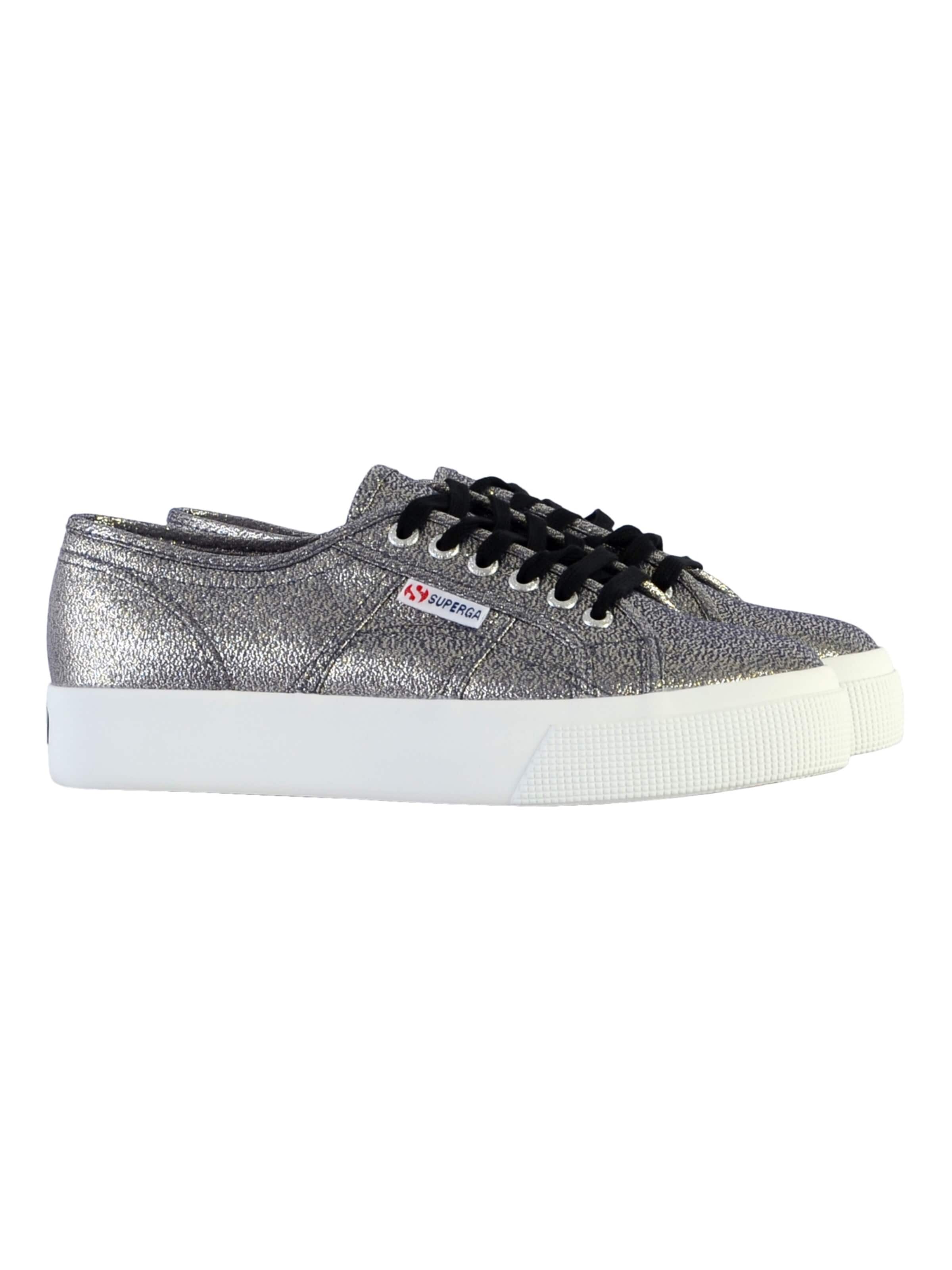 SUPERGA Buty sportowe sznurowane w kolorze szary